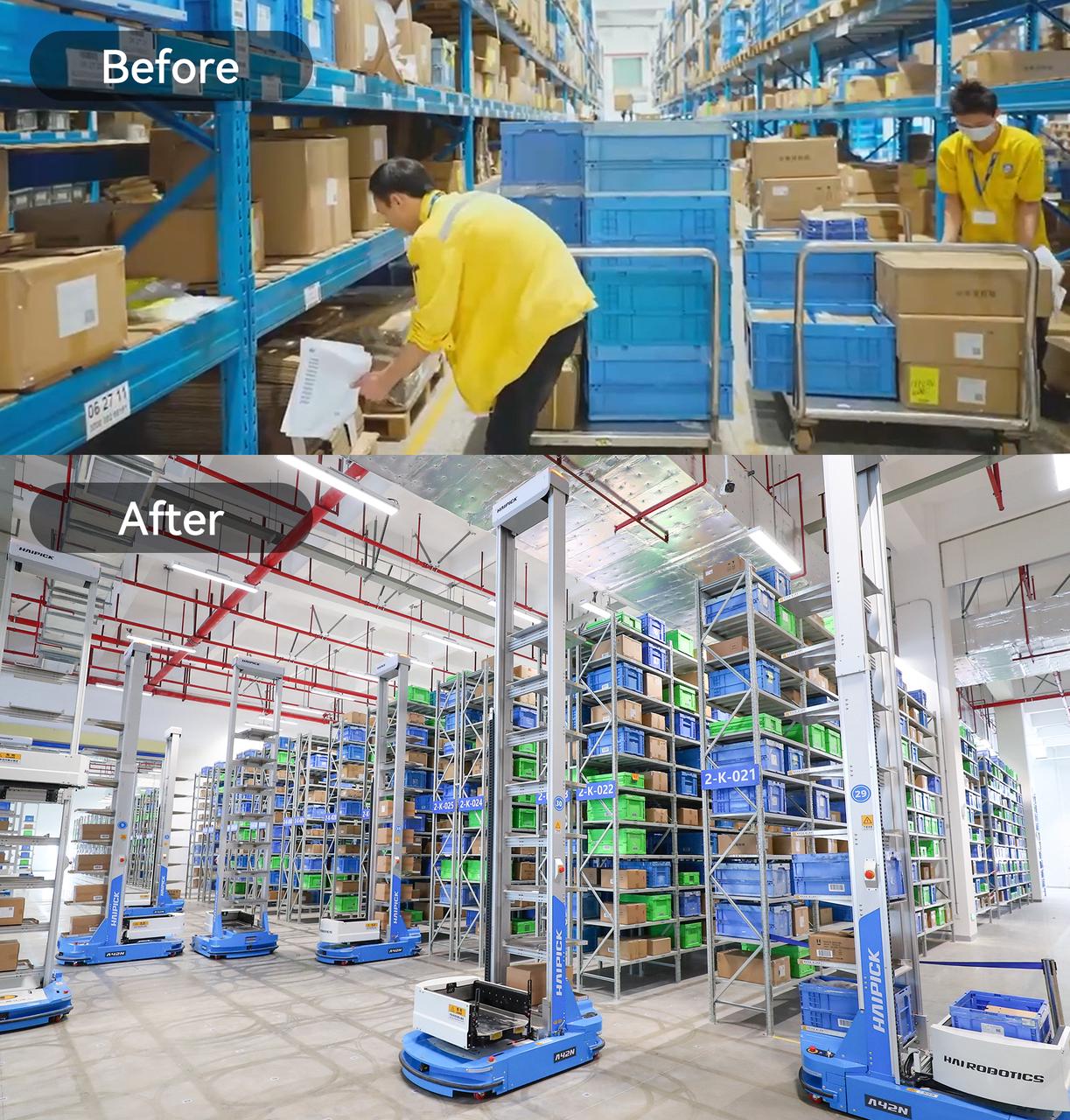 飛利浦智能工廠機(jī)器人和工人操作效率對(duì)比